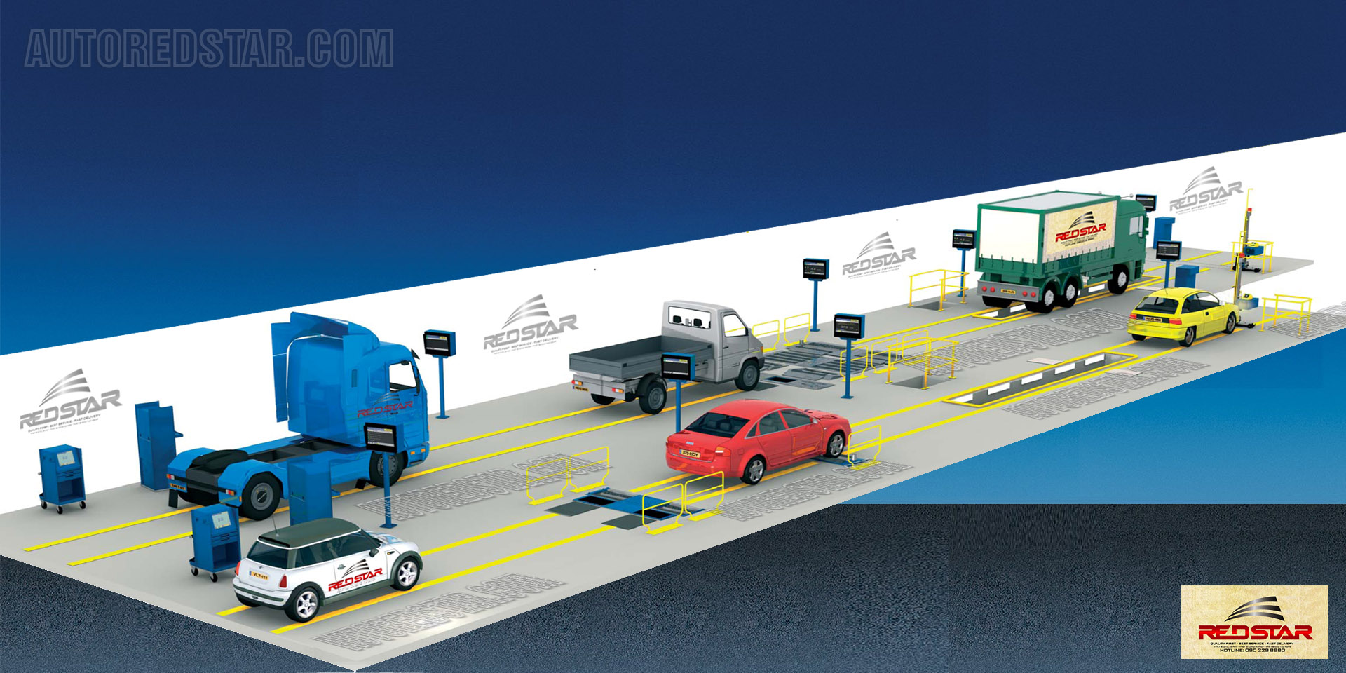 THIẾT BỊ ĐĂNG KIỂM-DÂY CHUYỀN KIỂM ĐỊNH XE