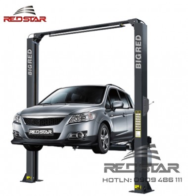 Cầu nâng 2 trụ bigred 4.5 tấn Cáp cổng - Giật cóc 1 phía - model BR-2450CM1