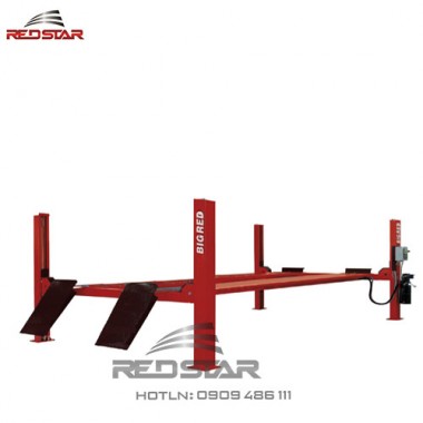 Cầu nâng 4 trụ bigred 5,5 tấn - Loại ray nâng phẳng model BR-4550FR 