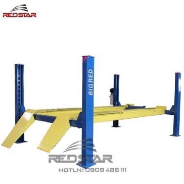Cầu nâng 4 trụ bigred 5,5 tấn- Loại kiểm tra góc lái -model BR-4550AL
