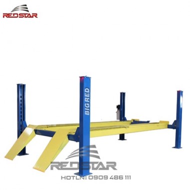 Cầu nâng 4 trụ bigred 6,5 Tấn - Loại kiểm tra góc lái - model BR-4650AL 